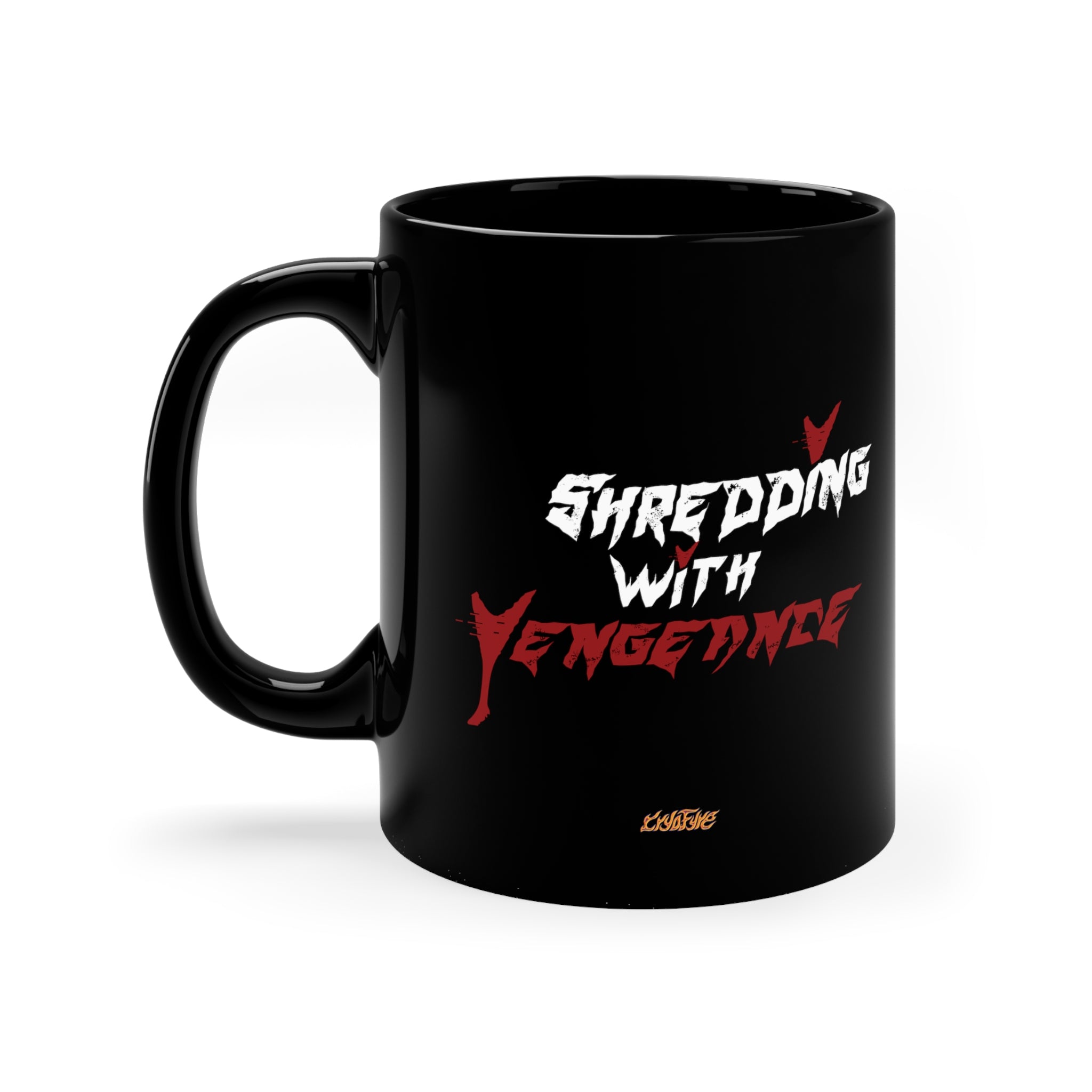 Skull Knight Black Coffee Mug