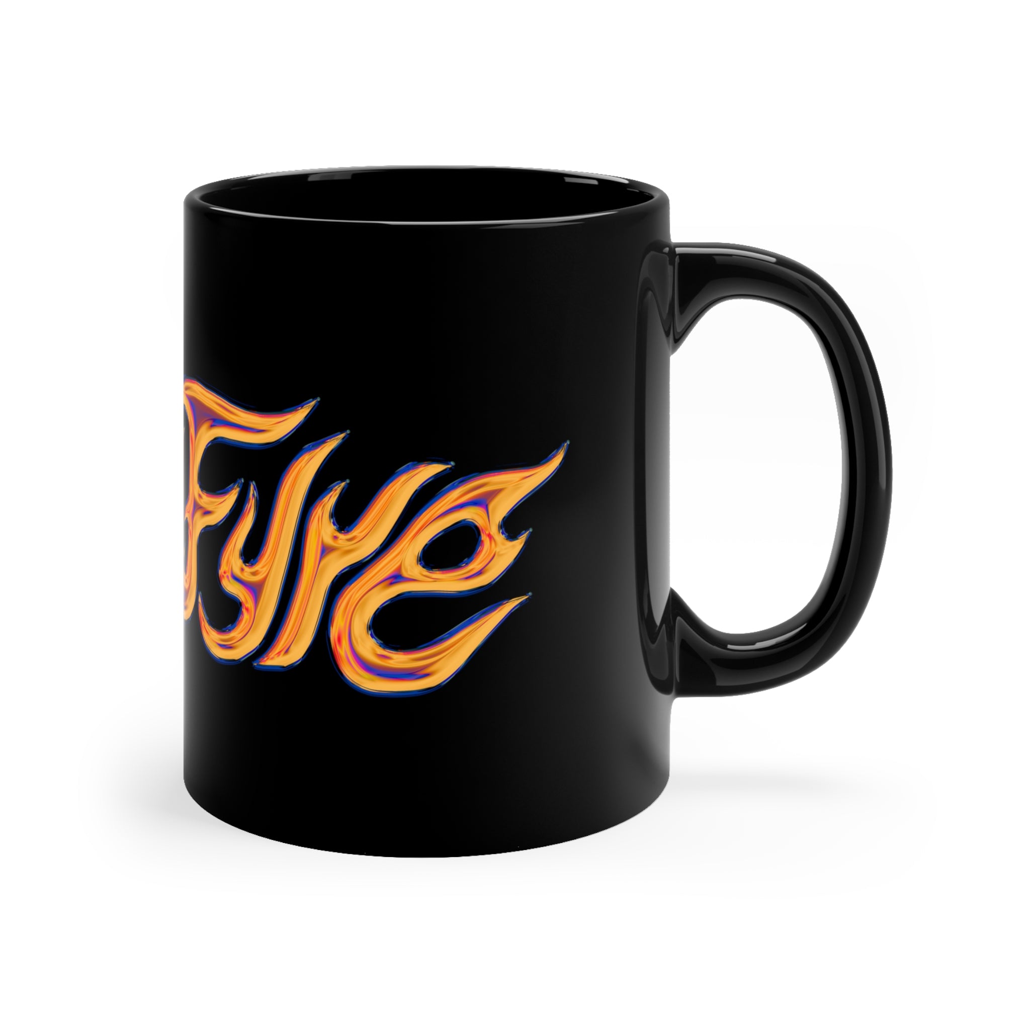 CryoFyre Black Coffee Mug