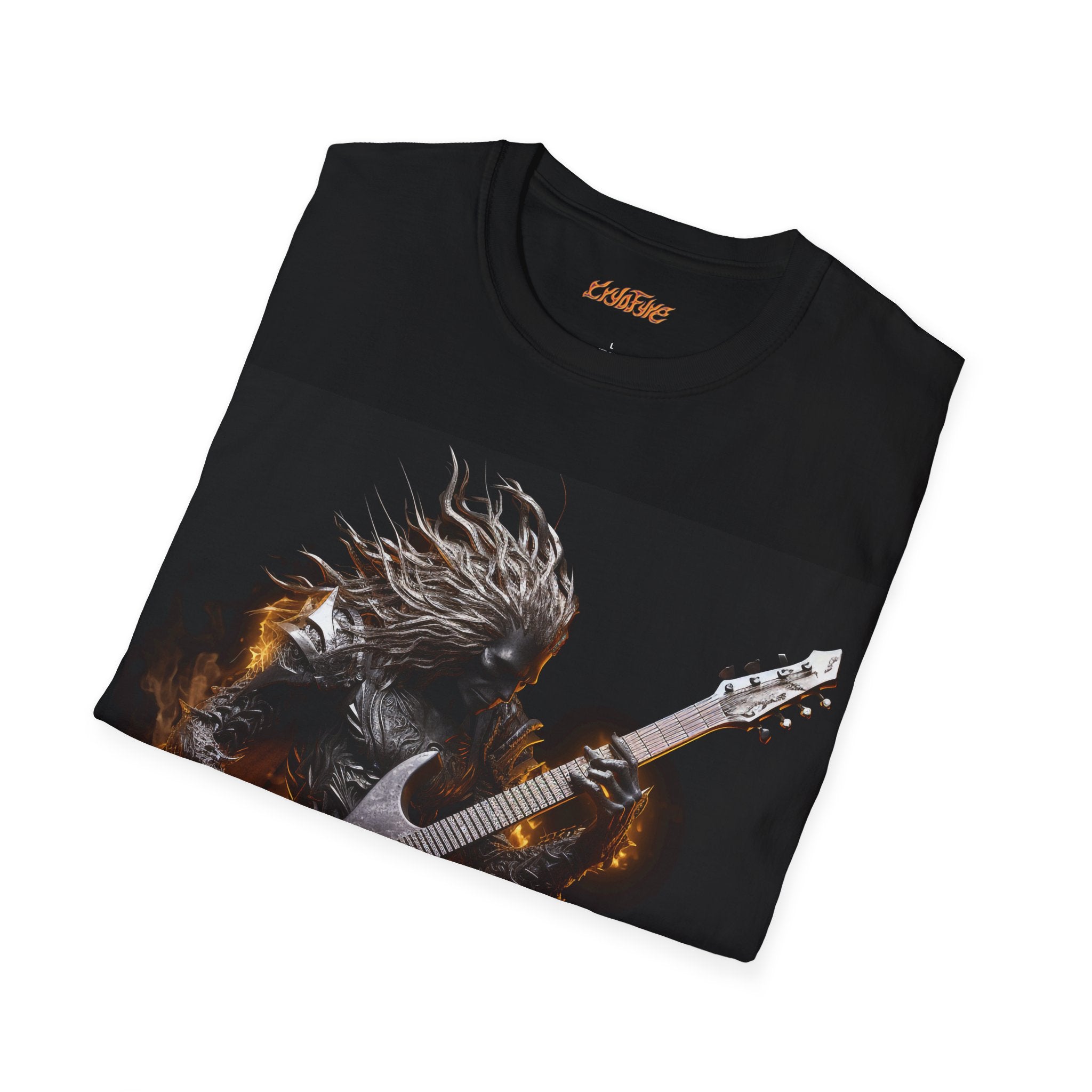 Heavy Metal Guitar God Black T-Shirt